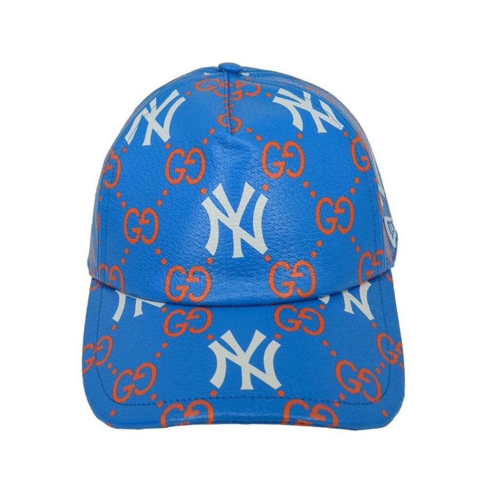 NWT Gucci Unisex Blue Yankees GG Baseball Hat/Cap